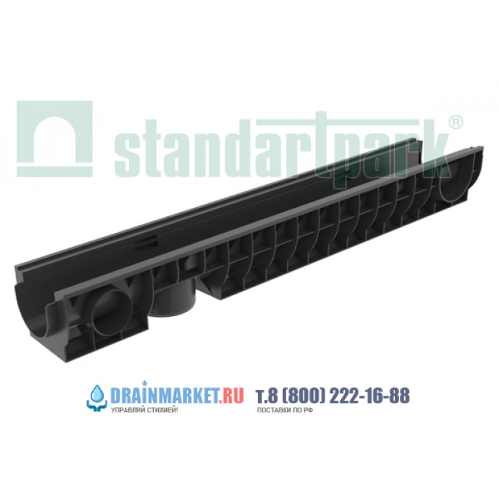 Лоток водоотводный PolyMax Basic ЛВ-10.16.12-ПП пластиковый 8020 арт.8020